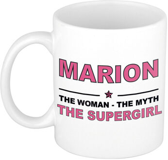 Bellatio Decorations Marion The woman, The myth the supergirl collega kado mokken/bekers 300 ml Oudroze