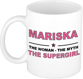 Bellatio Decorations Mariska cadeau mok - Woman Myth Supergirl - naam koffiemok - 300 ml - collega - moederdag