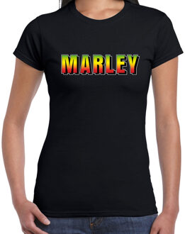 Bellatio Decorations Marley fun tekst t-shirt zwart dames L