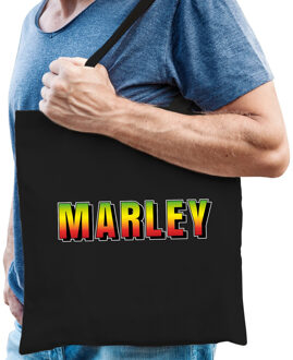 Bellatio Decorations Marley reggae fan cadeau tas zwart heren