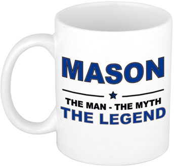 Bellatio Decorations Mason The man, The myth the legend pensioen cadeau mok/beker 300 ml