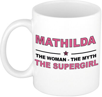 Bellatio Decorations Mathilda The woman, The myth the supergirl cadeau koffie mok / thee beker 300 ml