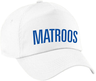 Bellatio Decorations Matroos verkleed pet wit voor dames en heren - matroos baseball cap - carnaval verkleedaccessoire voor kostuum