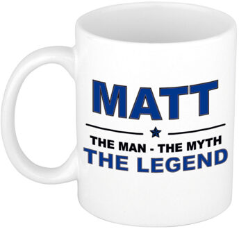 Bellatio Decorations Matt The man, The myth the legend pensioen cadeau mok/beker 300 ml