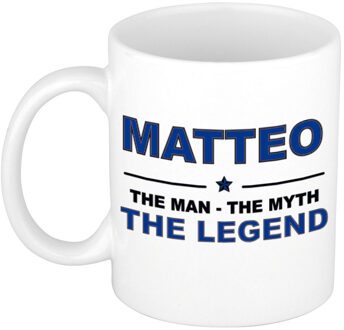 Bellatio Decorations Matteo The man, The myth the legend pensioen cadeau mok/beker 300 ml