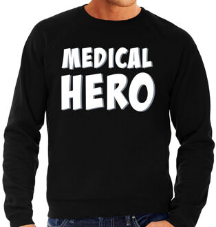 Bellatio Decorations Medical hero / zorgpersoneel cadeau sweater zwart voor heren