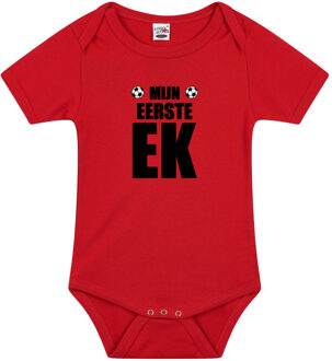Bellatio Decorations Mijn eerste EK Belgie baby rompertje rood jongen/meisje EK supporter 92 (18-24 maanden)