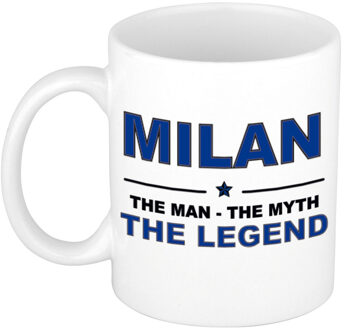 Bellatio Decorations Milan The man, The myth the legend cadeau koffie mok / thee beker 300 ml