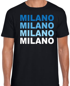 Bellatio Decorations Milano / Milaan t-shirt zwart voor heren 2XL