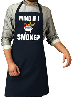 Bellatio Decorations Mind if i smoke barbecueschort heren navy