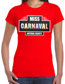 Bellatio Decorations Miss Carnaval verkleed t-shirt rood voor dames