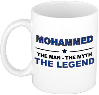 Bellatio Decorations Mohammed The man, The myth the legend collega kado mokken/bekers 300 ml Donkerblauw