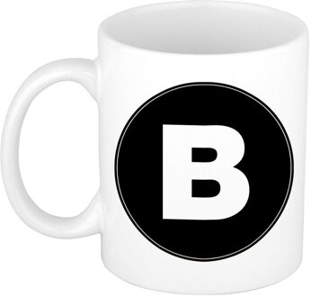 Bellatio Decorations Mok / beker met de letter B voor het maken van een naam / woord of team