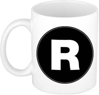 Bellatio Decorations Mok / beker met de letter R voor het maken van een naam / woord of team