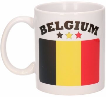 Bellatio Decorations Mok Belgische vlag 300 ML