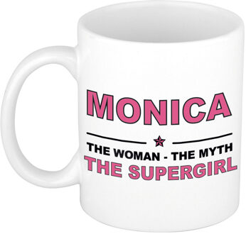 Bellatio Decorations Monica The woman, The myth the supergirl collega kado mokken/bekers 300 ml Oudroze