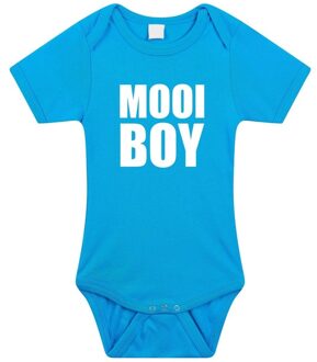 Bellatio Decorations Mooiboy tekst rompertje blauw baby