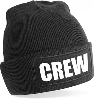 Bellatio Decorations Muts crew zwart voor volwassenen - Winter accessoires One size