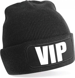 Bellatio Decorations Muts vip zwart voor volwassenen - Winter accessoires One size