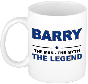 Bellatio Decorations Naam cadeau mok/ beker Barry The man, The myth the legend 300 ml - Naam mokken Multikleur