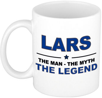 Bellatio Decorations Naam cadeau mok/ beker Lars The man, The myth the legend 300 ml - Naam mokken Multikleur