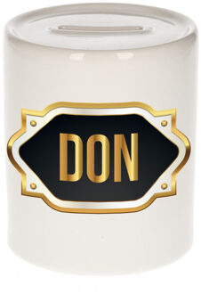 Bellatio Decorations Naam cadeau spaarpot Don met gouden embleem
