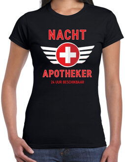 Bellatio Decorations Nacht apotheker drugs verkleed t-shirt zwart voor dames 2XL