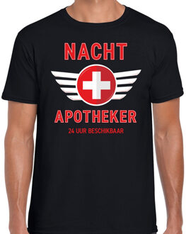 Bellatio Decorations Nacht apotheker drugs verkleed t-shirt zwart voor heren 2XL