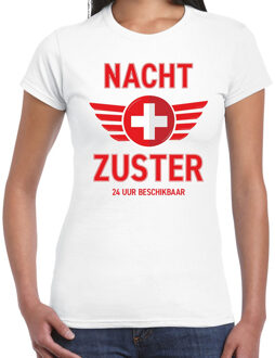 Bellatio Decorations Nacht zuster verkleed t-shirt wit voor dames 2XL