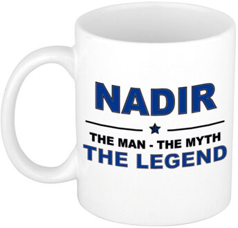 Bellatio Decorations Nadir The man, The myth the legend pensioen cadeau mok/beker 300 ml
