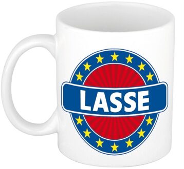 Bellatio Decorations Namen koffiemok / theebeker Lasse 300 ml Multi