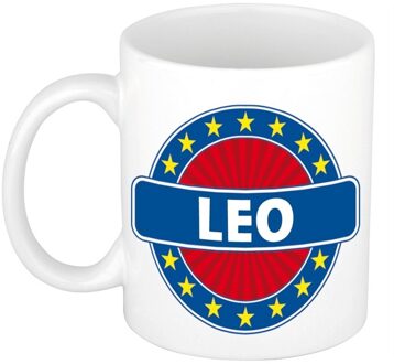 Bellatio Decorations Namen koffiemok / theebeker Leo 300 ml Multi