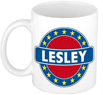 Bellatio Decorations Namen koffiemok / theebeker Lesley 300 ml Multi