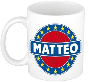Bellatio Decorations Namen koffiemok / theebeker Matteo 300 ml Multi