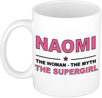 Bellatio Decorations Naomi cadeau mok - Woman Myth Supergirl - naam koffiemok - 300 ml - collega - moederdag