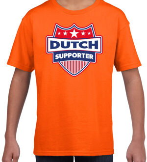 Bellatio Decorations Nederland / Dutch schild supporter  t-shirt oranje voor kinder L (146-152)