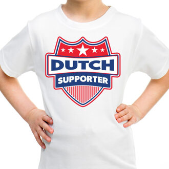 Bellatio Decorations Nederland / Dutch schild supporter  t-shirt wit voor kinder L (146-152)