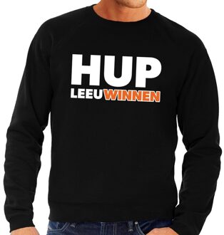 Bellatio Decorations Nederland supporter sweater Hup LeeuWinnen zwart heren