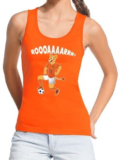 Bellatio Decorations Nederland supporter tanktop Leeuwin roooaaaarrr oranje dames