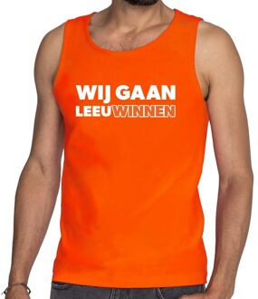 Bellatio Decorations Nederland supporter tanktop Wij gaan Leeuwinnen oranje heren