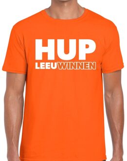 Bellatio Decorations Nederlands elftal supporter shirt Hup LeeuWinnen oranje voor heren 2XL - Feestshirts