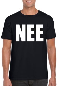 Bellatio Decorations NEE tekst t-shirt - zwart - heren