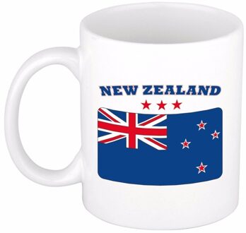 Bellatio Decorations Nieuw Zeeland vlag koffiebeker 300 ml