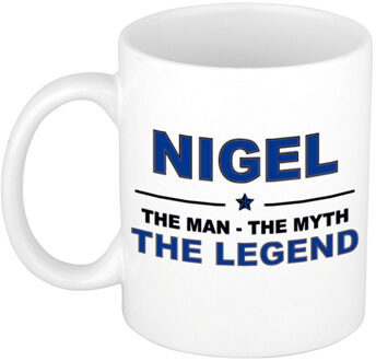 Bellatio Decorations Nigel cadeau mok - man myth legend - naam koffiemok - 300 ml - collega - vaderdag