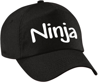 Bellatio Decorations Ninja verkleed pet zwart kinderen - Verkleedhoofddeksels