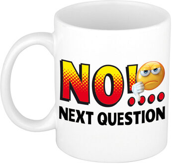 Bellatio Decorations No next question collega mok / beker wit 300 ml