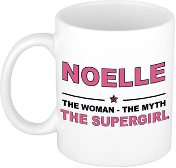 Bellatio Decorations Noelle cadeau mok - Woman Myth Supergirl - naam koffiemok - 300 ml - collega - moederdag