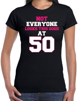 Bellatio Decorations Not everyone looks this good at 50 verjaardag cadeau t-shirt zwart voor dames XL