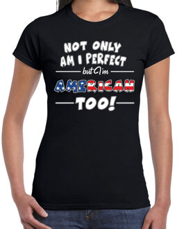 Bellatio Decorations Not only perfect American / Amerika t-shirt voor dames L