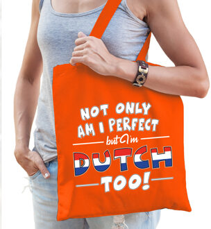 Bellatio Decorations Not only perfect Dutch / Nederland cadeau tas oranje voor dames